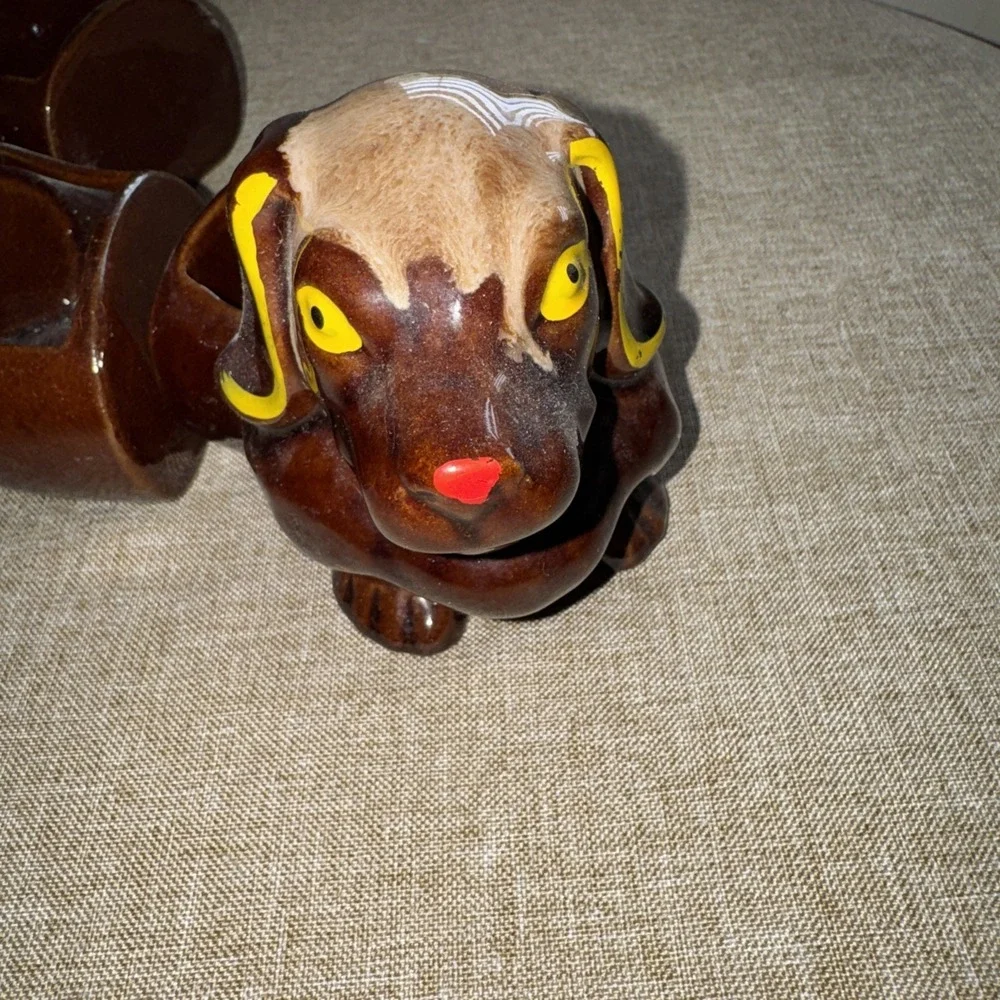 Vintage MCM 4PC Dachshund Party/Snack Set - NICE~ Customizable - Picture 3 of 4